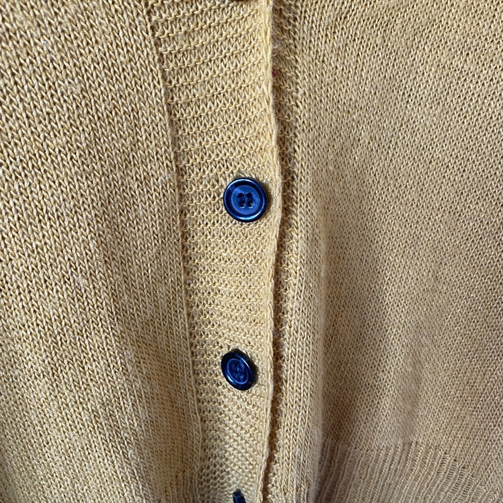 Yellow Knit Cardigan - Picture 3 of 7